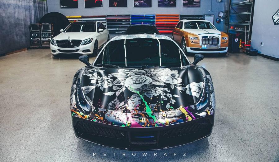 Ferrari 488 GTB Chrome Couture by Metro Wrapz '2016